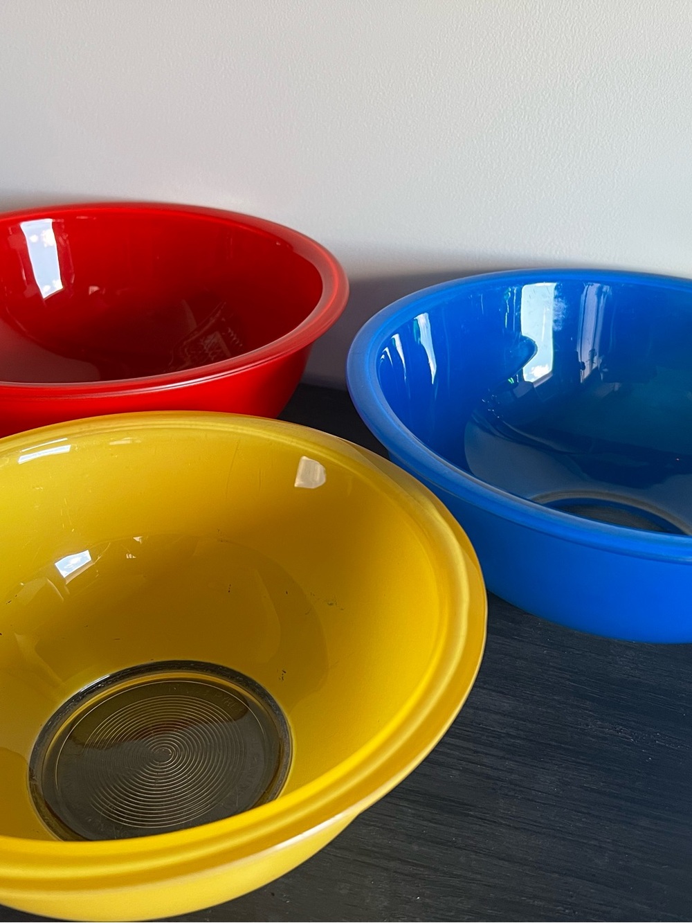 Vintage Pyrex Bright Multi-Color Mixing Bowls